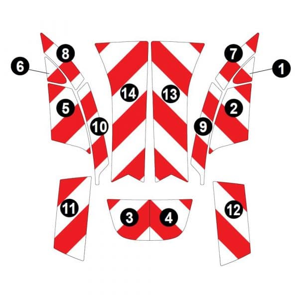 Kit Rouge-Blanc CL. B Standard - RENAULT Kangoo à Hayon (2021) – Image 3